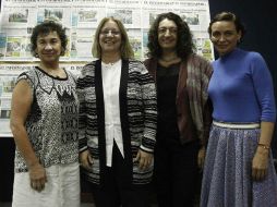 De izquierda a derecha, Olga Segovia, María Nieves Rico, Ana Falú y Erika Loyo, titular del IJM. EL INFORMADOR / E. Barrera