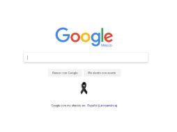 Con un moño negro, la compañía dice ''nuestros sentimientos están con las víctimas, sus familias, y la comunidad''. ESPECIAL / google.com.mx