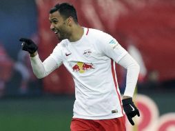 Marvin Compper abrió el marcador para el Leipzig. AP / J. Meyer