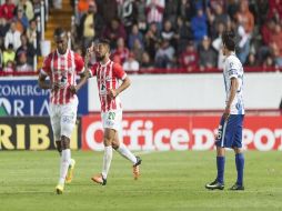 El argentino Maximiliano Barreiro, al minuto 54, anotó su primer gol en el futbol mexicano. MEXSPORT / A. Juárez