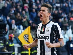 'La Joya' Dybala celebra después de anotar el primer tanto para la Juventus. AP / A. Di Marco