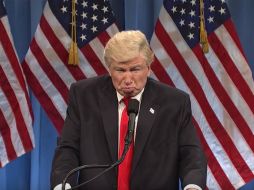 Alec Baldwin ha estado interpretando a Trump con regularidad esta temporada. YOUTUBE /  Saturday Night Live