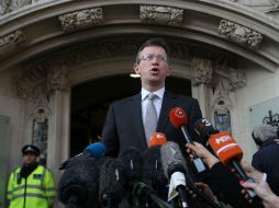 Jeremy Wright, fiscal general de Gran Bretaña. La sentencia, un revés para May, fue dictaminada por ocho votos a tres. AFP / D. Leal-Olivas