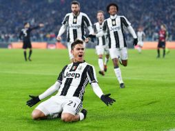 El argentino Dybala anotó el primer tanto de la Juventus al minuto 10. EFE / A. Di Marco