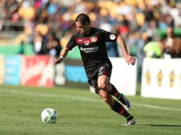 Hernández atraviesa una sequía goleadora, pero cuenta con la confianza de Roger Schmidt para ser parte del once inicial. TWITTER / @bayer04_es