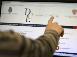 Un usuario busca en el Diccionario de la RAE en Internet. EL PAÍS  /