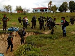 El operativo comenzó en la madrugada del sábado con la movilización de 61 guerrilleros, informan autoridades. EFE / ARCHIVO