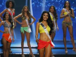 La protesta a la organización de Miss Universo es por el uso de imágenes del sitio arqueológico maya guatemalteco. AP / B. Marquez