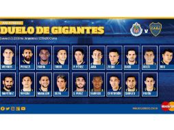 El juego está programado para llevarse a cabo este jueves 2 de febrero en el estadio Chivas, en punto de las 20:30 horas. TWITTER / @BocaJrsOficial