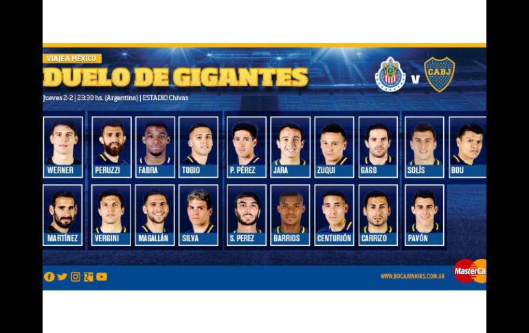 El juego está programado para llevarse a cabo este jueves 2 de febrero en el estadio Chivas, en punto de las 20:30 horas. TWITTER / @BocaJrsOficial