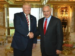 Netanyahu difundióo un tuit en el que supuestamente apoyaba la decisión de Trump de construir un muro en la frontera. AP / ARCHIVO