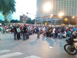 Los manifestantes se congregaron en el Ángel de la Independencia; culminaron con funcionarios federales y la Segob. TWITTER / @SSP_CDMX