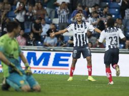 Ángel López festeja su gol, el último del partido. El nacido en Guasave debutó con el pie derecho. EL INFORMADOR / J. Martínez