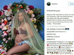 Beyoncé mostró su pancita en una colorida fotografía. INSTAGRAM / beyonce