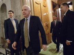 McCain expresó su escepticismo sobre el presunto coste del mismo, y su utilidad para mejorar la seguridad fronteriza. AP / J. Applewhite