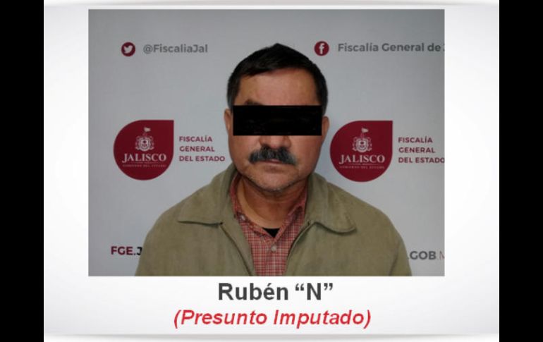 Rubén ''N'' es puesto a disposición del juez que lo requería para enfrentar el proceso por el delito que se le imputa. ESPECIAL / Fiscalía General del Estado