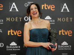 ‘Es un honor recibir este premio’, aseguró Beatriz Bodegas, productora de la película. EFE / J. Martín