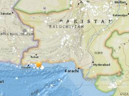 El temblor ocurrió a las 22.03 GMT, su hipocentro se localizó a 10 kilómetros de profundidad. ESPECIAL / USGS