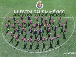 El Guadalajara se caracteriza por sus fotografías oficiales inusuales. TWITTER / @Chivas