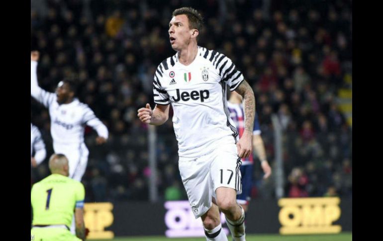 Mandzukic celebra el tanto que abre la cuenta para la 'Vecchia Signora' TWITTER / @juventusfc