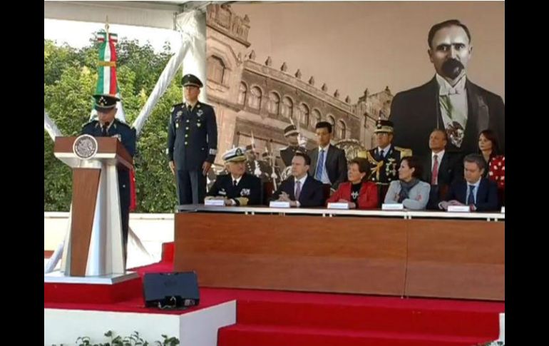 El secretario de Defensa Nacional indicó en su devenir las Fuerzas Armadas han enfrentado los desafíos con entrega y determinación. TWITTER / @SEDENAmx