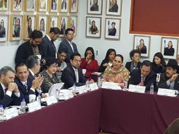 Varios funcionarios del gobierno de Jalisco acudieron al Congreso con motivo de la Glosa del IV Informe. TWITTER / @MarefugioRuizM