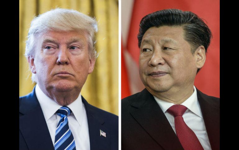 Donald Trump y Xi Jinping. La Casa Blanca seguirá sin lazos oficiales con Taiwán. EFE / J. Lo Scalzo-F. Singer