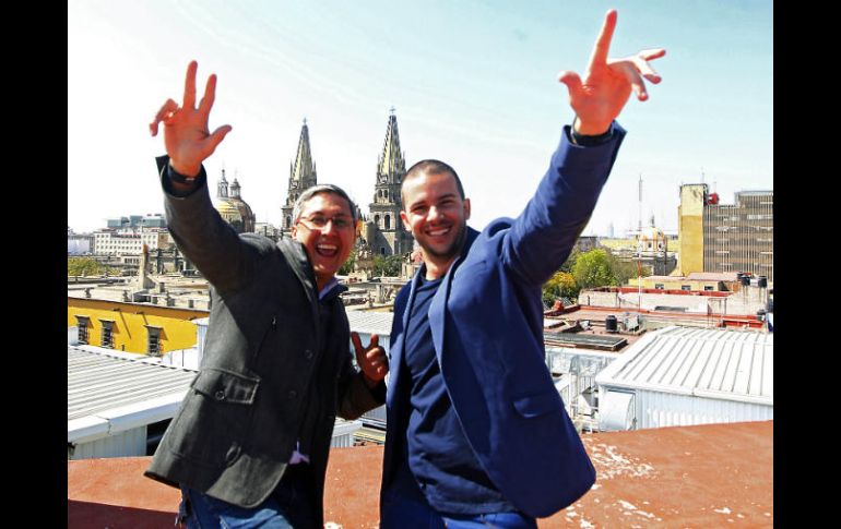 Carlos Fernández y Francisco Unda preparan la conferencia 'Desaprender'. EL INFORMADOR / E. Barrera