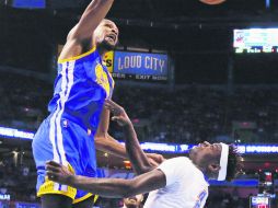 Imponente. En tres enfrentamientos contra el Thunder esta temporada, Kevin Durant acumula 113 puntos contra su ex equipo. AP / S. Ogrocki