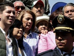 La activista convocó la marcha Mexicanos Unidos, la cual fue del Hemiciclo a Juárez al Ángel de la Independencia. SUN / J. Serratos