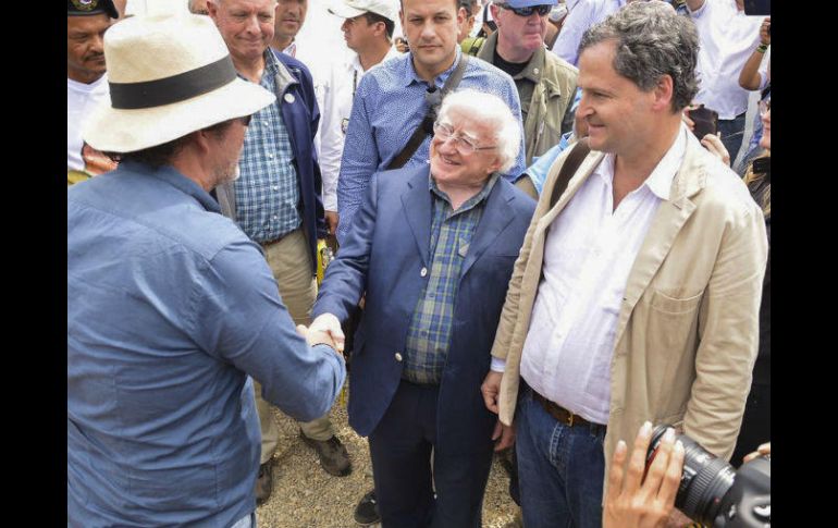 Higgins resaltó los beneficios que traerá al país el acuerdo de paz firmado. AFP / O. Nieto