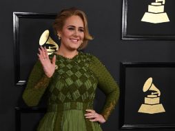 Adele se impuso a Beyoncé, Justin Bieber, y Ed Sheeran. AFP / M. Ralston