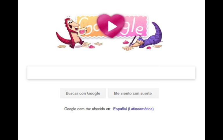 En el 'doodle', un tierno pangolín recorre cuatro diferentes mundos para encontrar los obsequios ideales para su amada. ESPECIAL / google.com