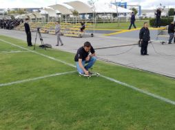 El dron podría servir para inhibir las agresiones que se presenten entre los alumnos. ESPECIAL /