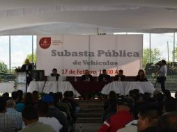 La subasta se realizó durante poco más de cuatro horas en la Plaza Juárez. ESPECIAL / Sepaf