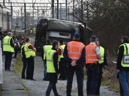 El tráfico ferroviario de entrada y salida en Leuven, a 20 kilómetros al este de Bruselas, se vio interrumpido por el hecho. EFE / J. Warnand