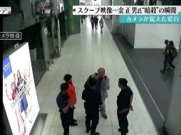 Las imágenes procedentes de las cámaras de seguridad del aeropuerto son una exclusiva de Fuji TV. ESPECIAL /