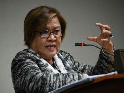 De Lima denunció que la campaña antidroga ha dejado más muertos que la etapa en la que el dictador Marcos declaró la ley marcial. AFP / T. Aljibe