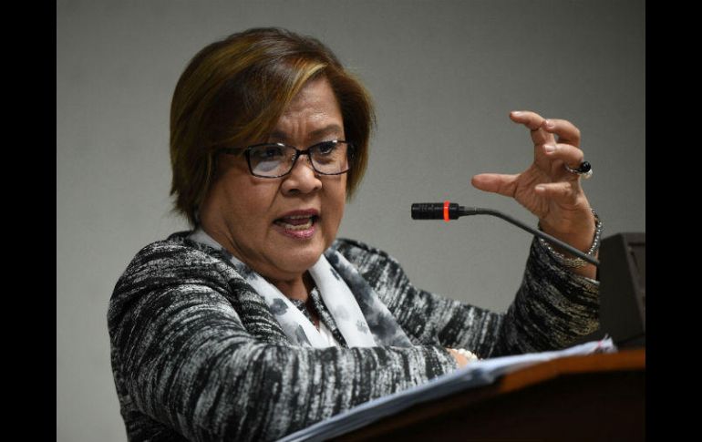 De Lima denunció que la campaña antidroga ha dejado más muertos que la etapa en la que el dictador Marcos declaró la ley marcial. AFP / T. Aljibe