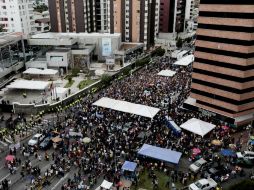 El anuncio de la elección ocurre en medio de una gran tensión, luego de que opositores se manifestaran. EFE / J. Jácome