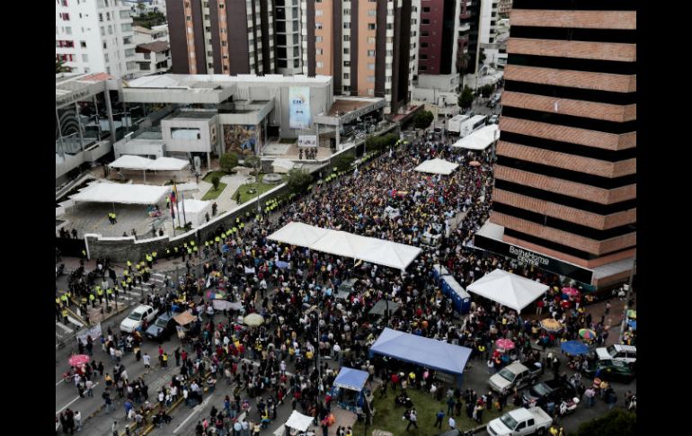 El anuncio de la elección ocurre en medio de una gran tensión, luego de que opositores se manifestaran. EFE / J. Jácome