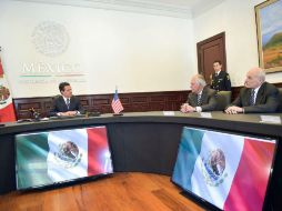 El Presidente señaló que la presencia de ambos secretarios en México, acredita el interés de construir una relación positiva. TWITTER / @PresidenciaMX