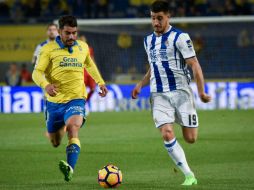 El conjunto donostiarra s ubica en la quinta posición de la Liga española. AFP / D. Martin