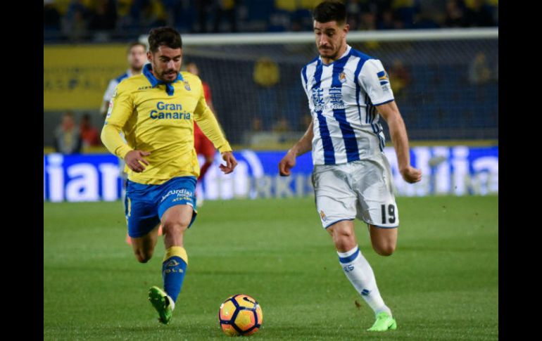 El conjunto donostiarra s ubica en la quinta posición de la Liga española. AFP / D. Martin