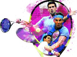 Djokovic, Nadal y Raonic, los tres primeros sembrados en el torneo. EL INFORMADOR / J. López