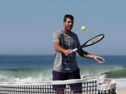 Del Potro piensa que la gente podría esperar un duelo entre él y el serbio Novak Djokovic. EFE / J. Méndez