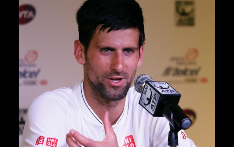 Djokovic debutará en Acapulco este martes, cuando se enfrente en primera ronda a Martin Klizan. EFE / J. Méndez