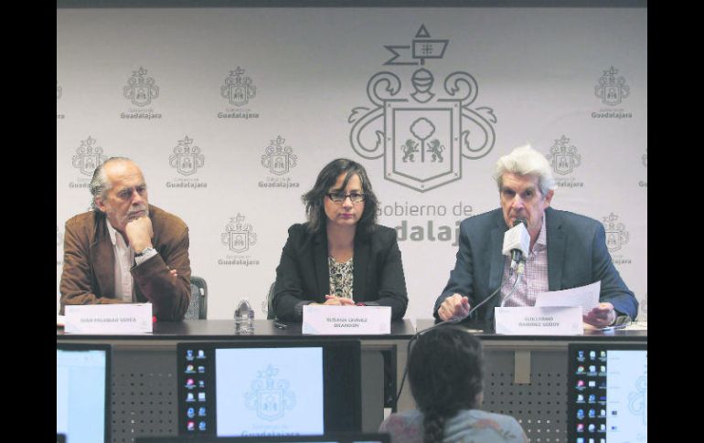 Presentación. Juan Palomar, Susana Chávez y Guillermo Ramírez, de izquierda a derecha. EL INFORMADOR / E. Barrera