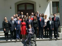 Destaca la participación de Enrique Ochoa Raza y César Camacho Quiroz. TWITTER / @PresidenciaMX