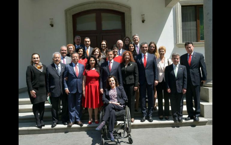 Destaca la participación de Enrique Ochoa Raza y César Camacho Quiroz. TWITTER / @PresidenciaMX